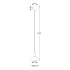 Globo lighting Labora hanging light LED black, 1-light source