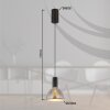 Globo lighting Labora hanging light LED black, 1-light source