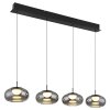 Globo lighting Quintara hanging light LED black, 1-light source