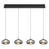 Globo lighting Quintara hanging light LED black, 1-light source