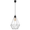 Globo lighting Zachary hanging light black, 1-light source