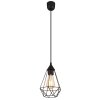 Globo lighting Zachary hanging light black, 1-light source