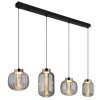 Globo lighting Fluoro hanging light LED black, 1-light source