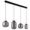 Globo lighting Fluoro hanging light LED black, 1-light source