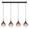 Globo lighting Olsen hanging light black, 4-light sources