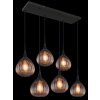 Globo lighting Olsen hanging light black, 6-light sources