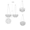 Globo lighting Benjamin chandelier chrome, 8-light sources