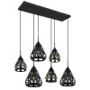 Globo lighting Hassan hanging light black, 6-light sources