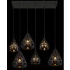 Globo lighting Hassan hanging light black, 6-light sources