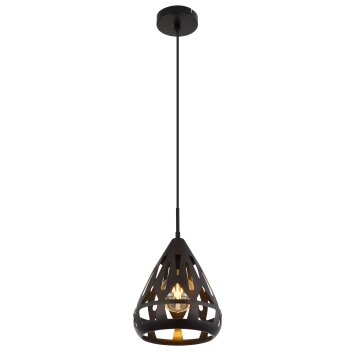 Globo lighting Hassan hanging light black, 1-light source