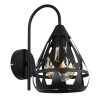 Globo lighting Hassan wall light black, 1-light source