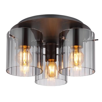 Globo lighting Tulivar ceiling light grey, 3-light sources