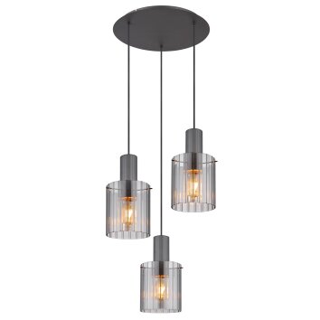 Globo lighting Tulivar hanging light grey, 3-light sources