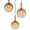 Globo lighting Marinella hanging light black, 3-light sources