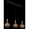 Globo lighting Marinella hanging light black, 3-light sources