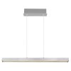 Globo lighting Ethan hanging light LED brushed aluminium, white, 1-light source