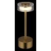 Globo lighting Shira table lamp LED brass, 1-light source