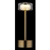 Globo lighting Shira table lamp LED brass, 1-light source