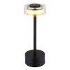 Globo lighting Shira table lamp LED black, 1-light source