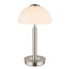 Globo lighting Uldin table lamp LED chrome, matt nickel, 1-light source