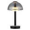 Globo lighting Uldin table lamp LED chrome, black, 1-light source