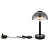 Globo lighting Uldin table lamp LED chrome, black, 1-light source