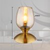 Globo lighting Kuwaita table lamp brass, 1-light source