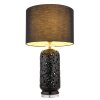 Globo lighting Sebastian table lamp black, transparent, clear, 1-light source