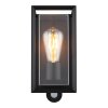 Globo lighting Logana outdoor light black, 1-light source, Motion sensor