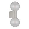 Globo lighting Ander wall light grey, 2-light sources