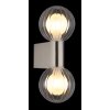 Globo lighting Ander wall light grey, 2-light sources