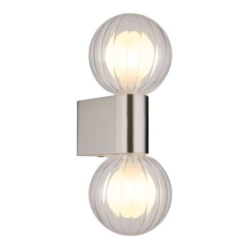 Globo lighting Ander wall light grey, 2-light sources