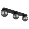 Globo lighting Ander ceiling light black, 3-light sources