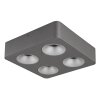 Globo lighting Hangarau ceiling light LED grey, 1-light source