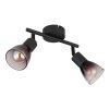 Globo lighting Satella ceiling light, ceiling spotlight, wall light, wall spotlight black, 2-light sources