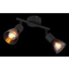 Globo lighting Satella ceiling light, ceiling spotlight, wall light, wall spotlight black, 2-light sources