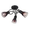 Globo lighting Satella ceiling light black, 3-light sources