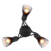 Globo lighting Satella ceiling light black, 3-light sources