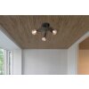 Globo lighting Satella ceiling light black, 3-light sources