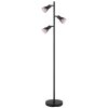 Globo lighting Satella floor lamp black, 3-light sources