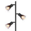 Globo lighting Satella floor lamp black, 3-light sources