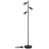 Globo lighting Satella floor lamp black, 3-light sources