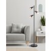 Globo lighting Satella floor lamp black, 3-light sources