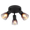 Globo lighting Satella ceiling light, ceiling spotlight, wall light, wall spotlight black, 3-light sources