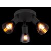 Globo lighting Satella ceiling light, ceiling spotlight, wall light, wall spotlight black, 3-light sources