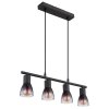 Globo lighting Satella hanging light black, 4-light sources