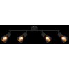 Globo lighting Satella ceiling light, ceiling spotlight, wall light, wall spotlight black, 4-light sources