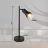 Globo lighting Satella table lamp black, 1-light source