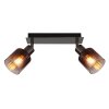 Globo lighting Satella ceiling light, ceiling spotlight, wall light, wall spotlight chrome, black, 2-light sources