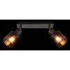 Globo lighting Satella ceiling light, ceiling spotlight, wall light, wall spotlight chrome, black, 2-light sources